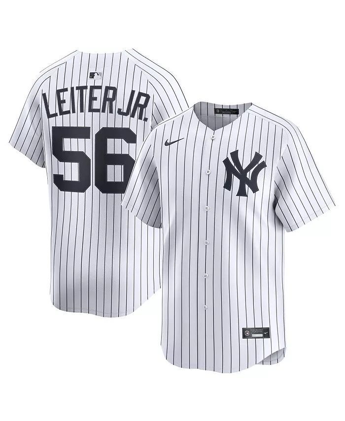 

Мужская белая лимитированная джерси игрока Mark Leiter Jr. New York Yankees для домашних матчей Nike