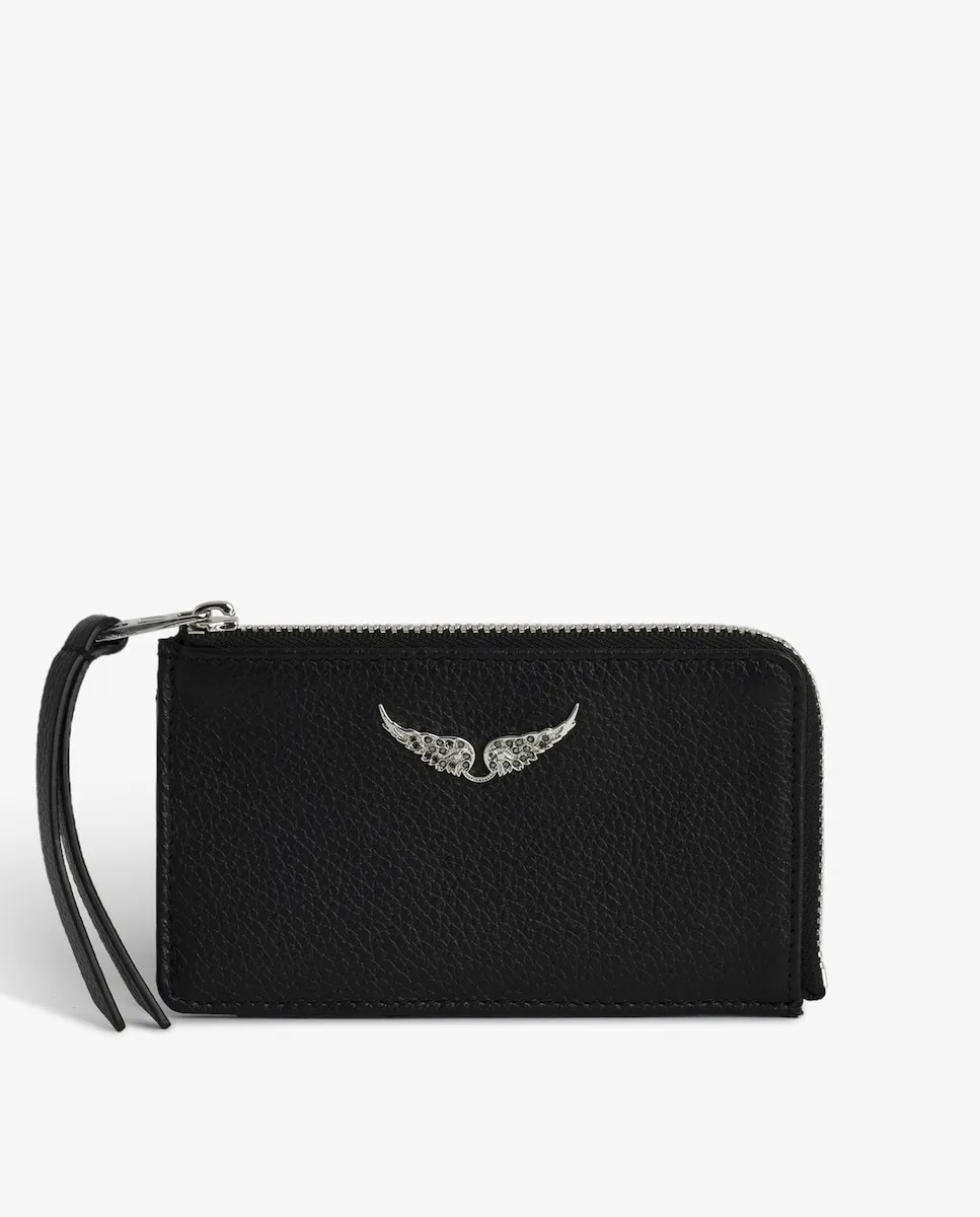 

Женская визитница ZV Card из черной кожи Zadig & Voltaire, черный