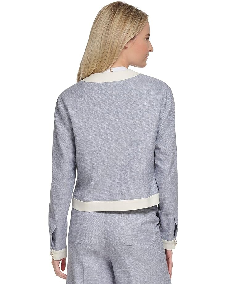 

Куртка Tommy Hilfiger Button Front Jacket, цвет Midnight/Ivory Melange