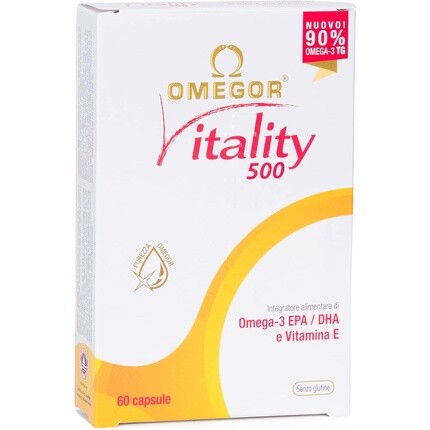

Omegor Vitality 500 Омега-3 ЭПК/ДГК и витамин Е Добавка 60 капсул
