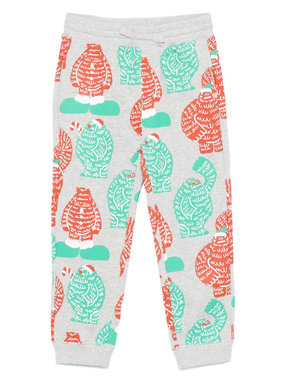 

Брюки с принтом монстров Stella McCartney Kids, серый