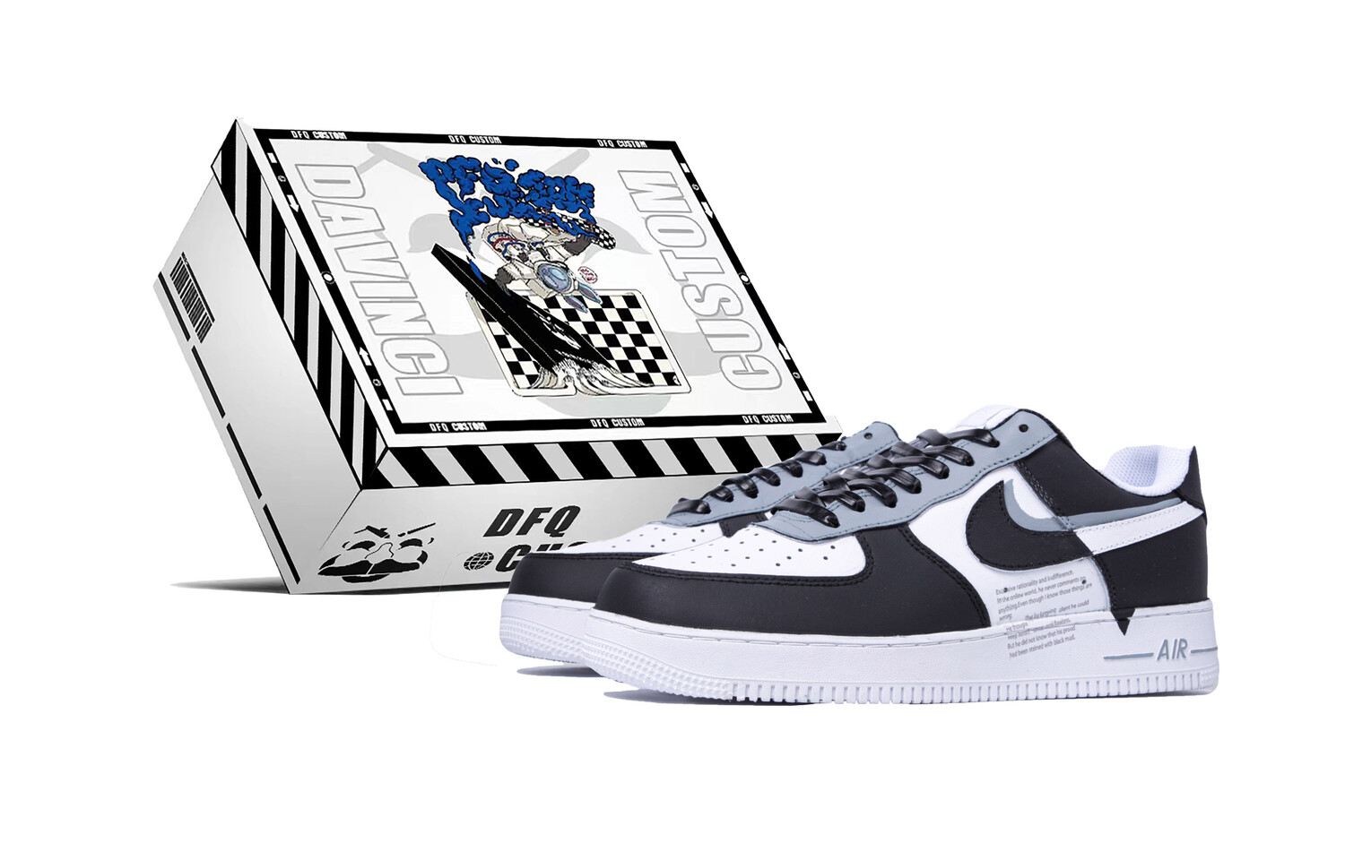 

Мужские кроссовки для скейтбординга Nike Air Force 1 Low, черный