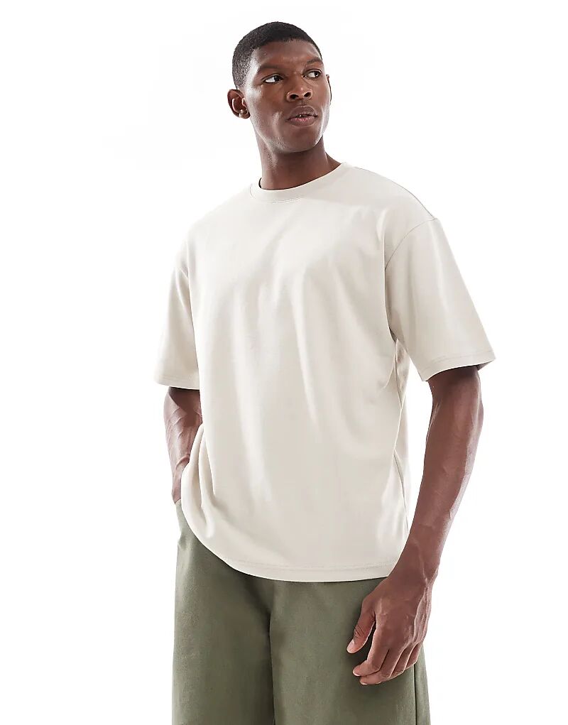 

Футболка ONLY & SONS свободного кроя Airflex в цвете «камень»