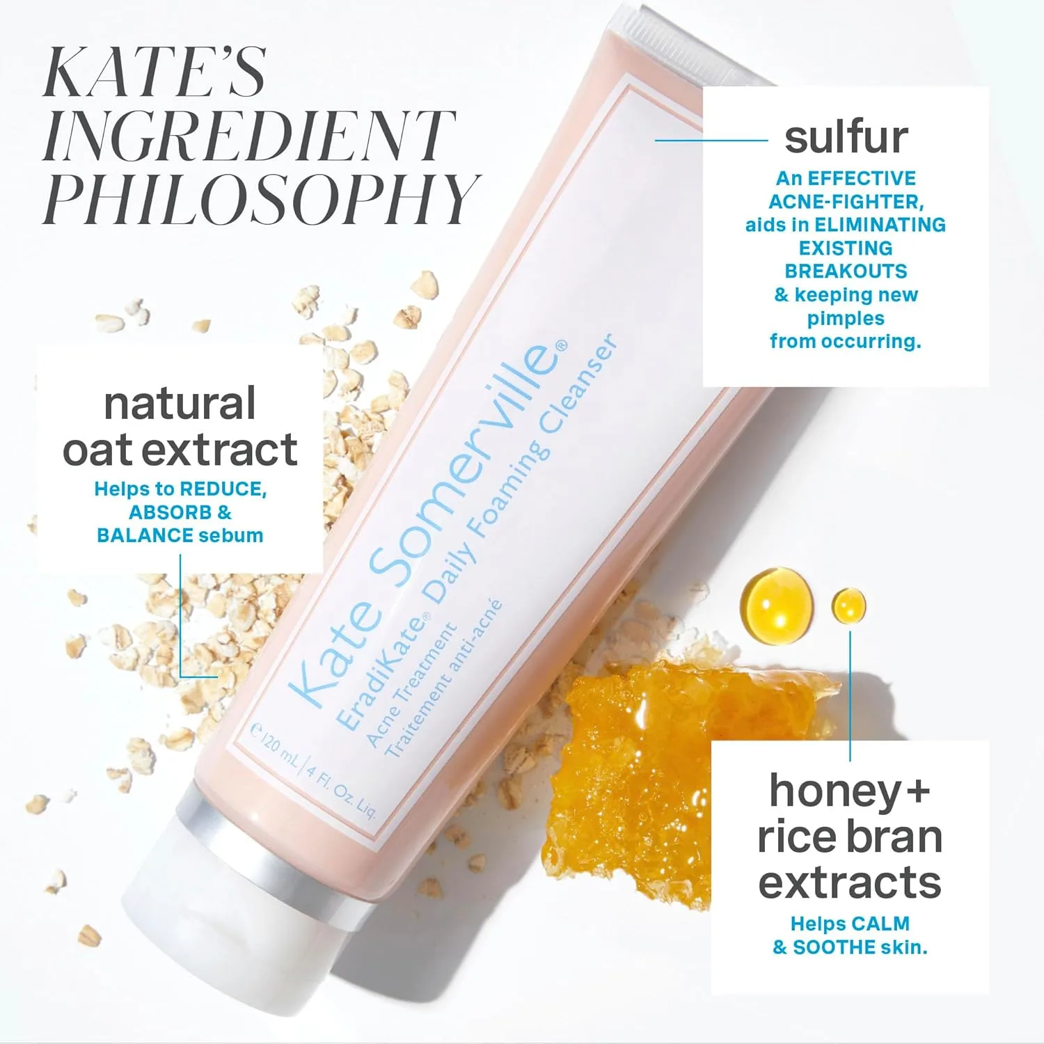 Команда мечты Kate Somerville: пенящееся очищающее средство для ежедневного применения EradiKate с 3% содержанием серы для лечения акне (113 мл) и омолаживающая сыворотка Mega-A с ретиналем (30 мл). — фото 2