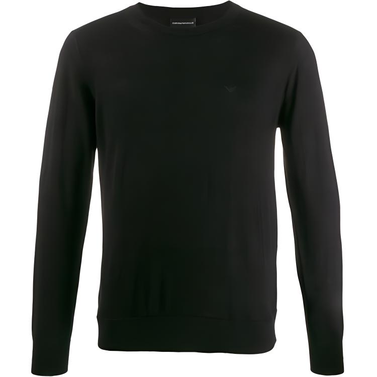 

EMPORIO ARMANI Свитер мужской Black Crew Neck Moderate Others