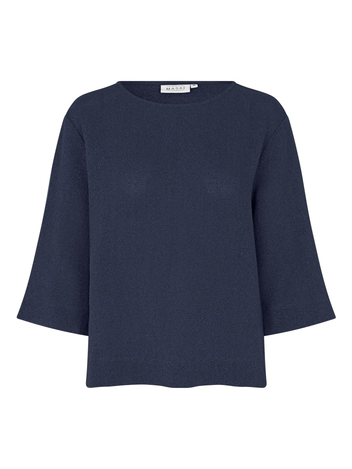 

MASAI Блузка с рукавами 3/4 MaDarmi, темно-синий блейзер