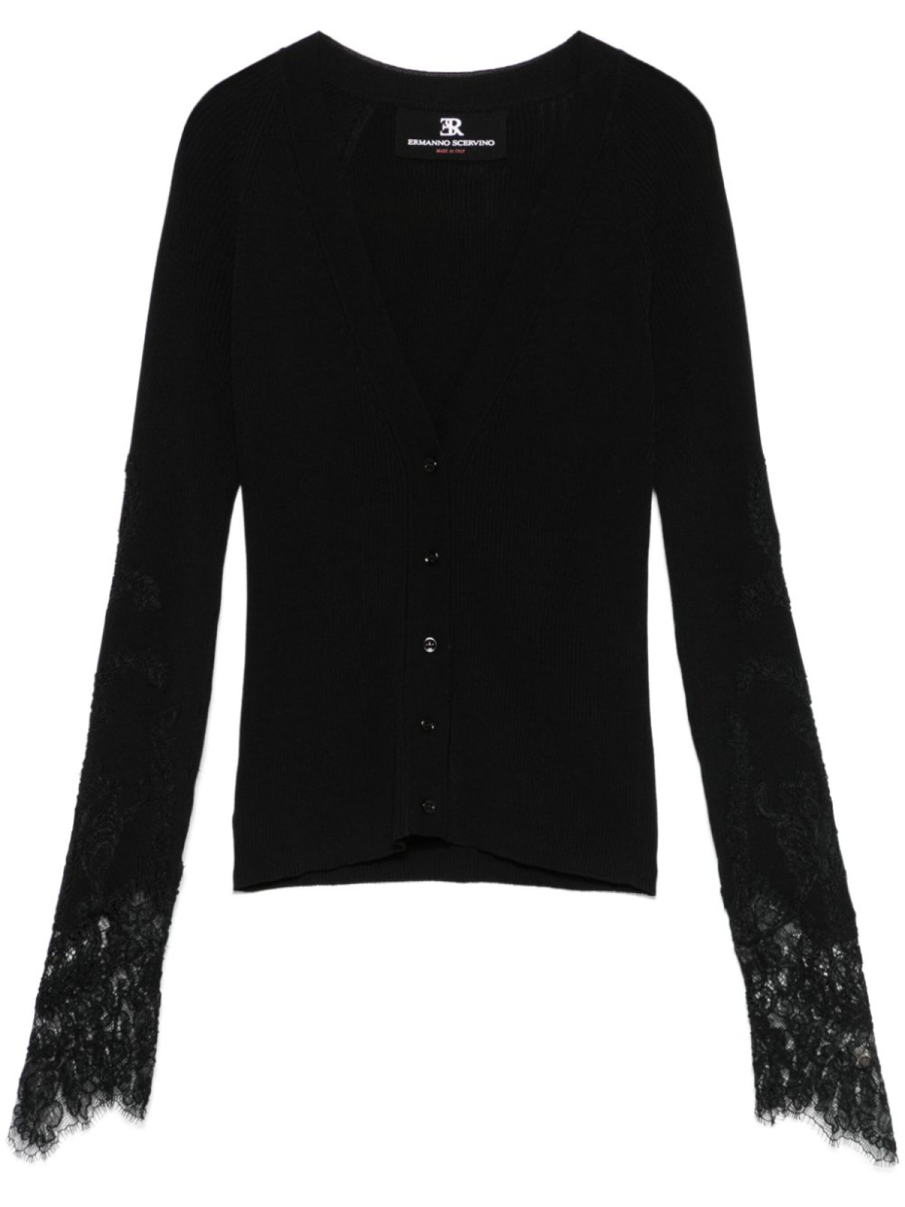 

Ermanno Scervino кардиган с кружевными вставками, черный