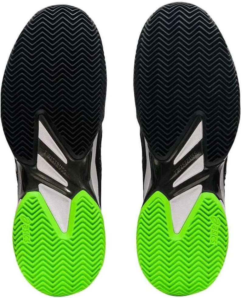 Мужские теннисные кроссовки ASICS Court FF 2 для любителей тенниса, черный/зеленый — фото 3
