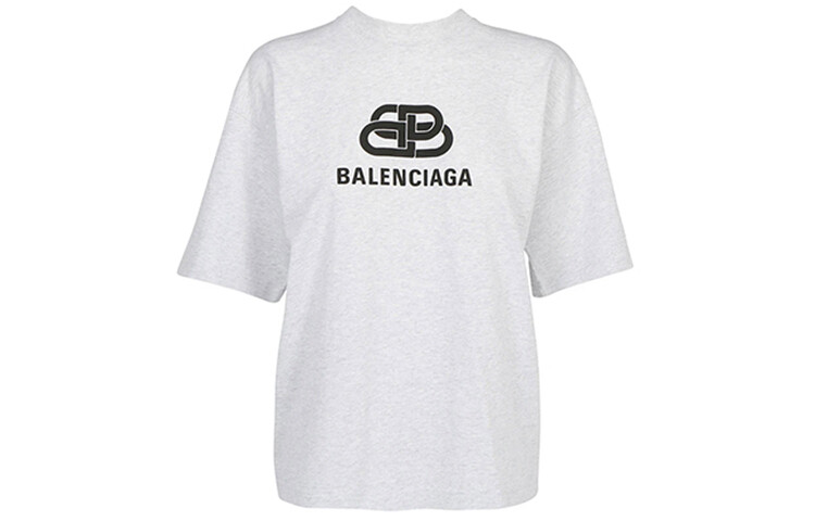 

Футболка женская Balenciaga с логотипом, серый / черный