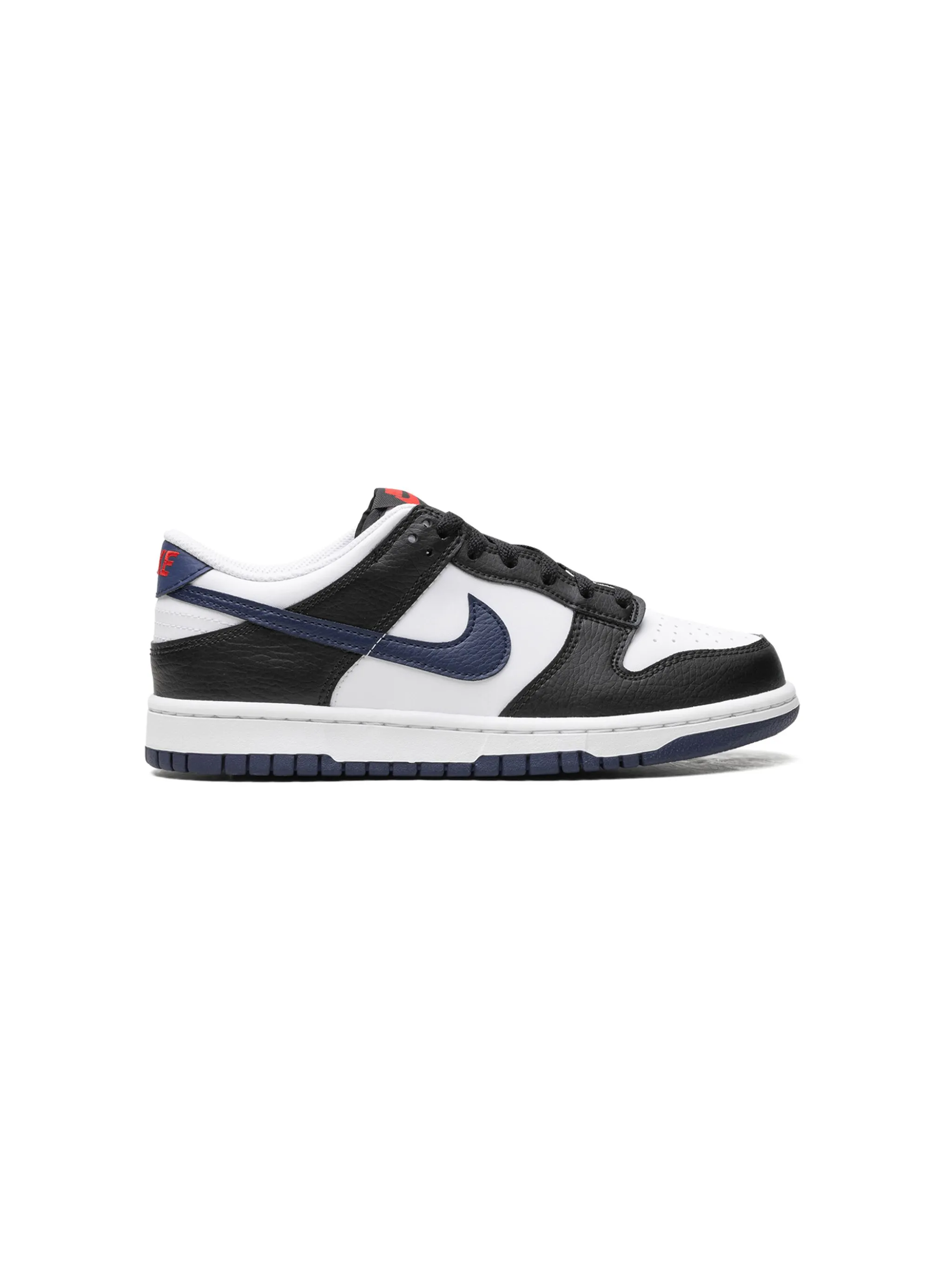 Кроссовки Dunk Low Black/White/University Red/Midnight Navy Nike Kids, черный — фото 2