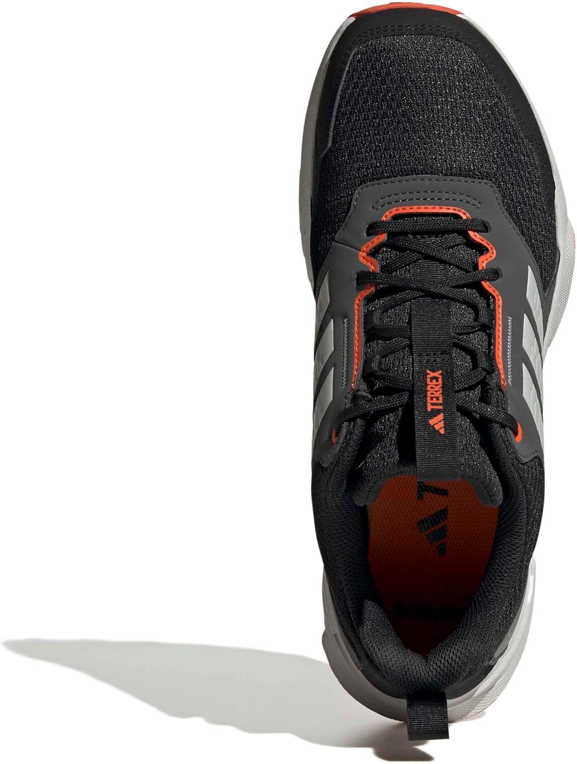 Мужские кроссовки Adidas Terrex Tracefinder для трейлраннинга, черный/оранжевый/серый — фото 2