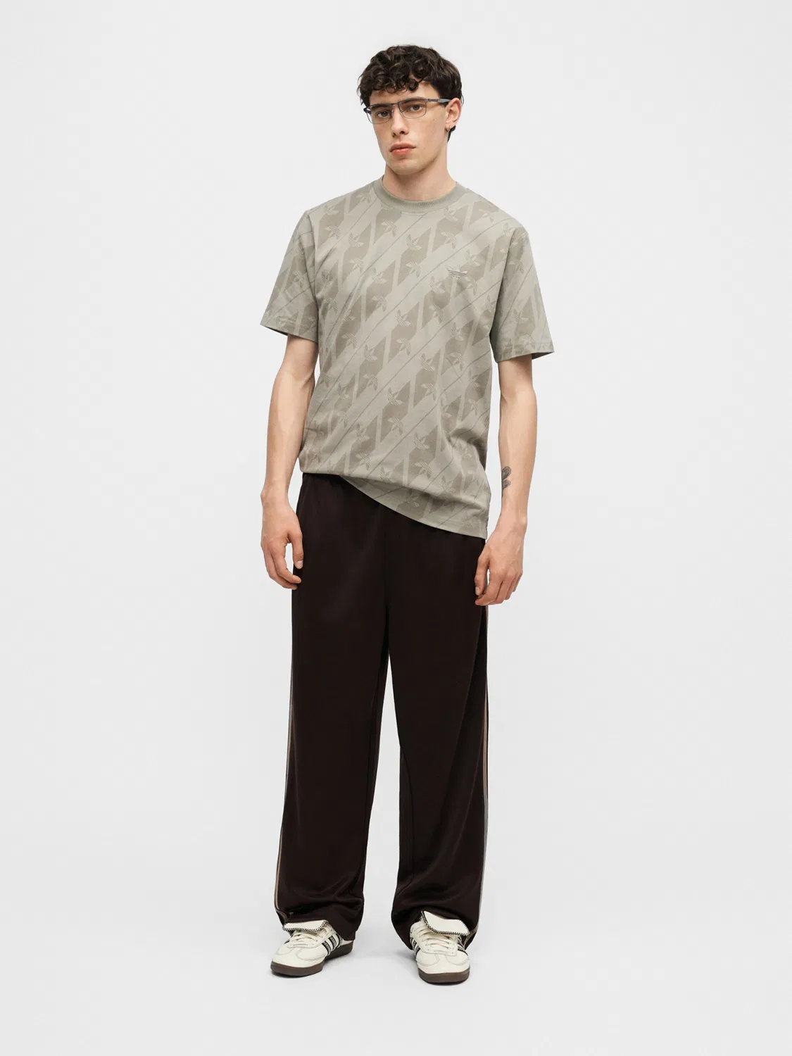 Рубашка Adidas Originals, зеленый — фото 4