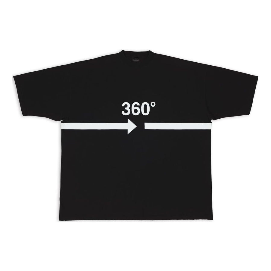 

Футболка Balenciaga 360 Tubular T-Shirt Oversized 'Black', черный