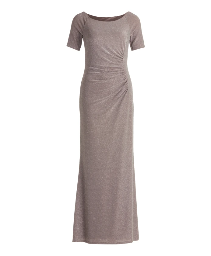 

Вечернее платье с блестками и облегающим силуэтом. Vera Mont, коричневый