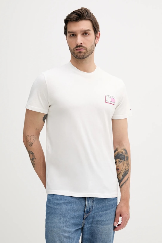 

Хлопковая футболка Tommy Jeans, белый