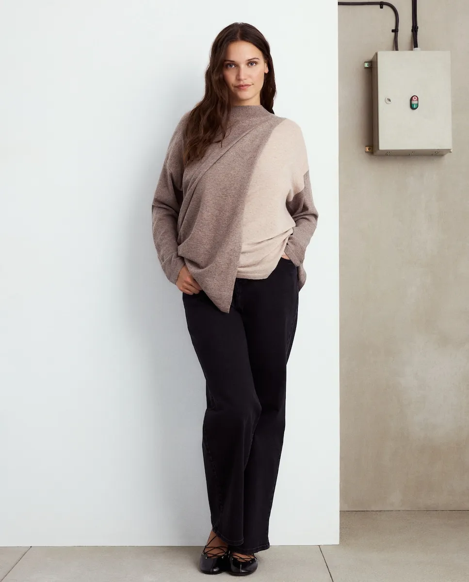 

Женский акриловый джемпер с принтом Couchel, коричневый