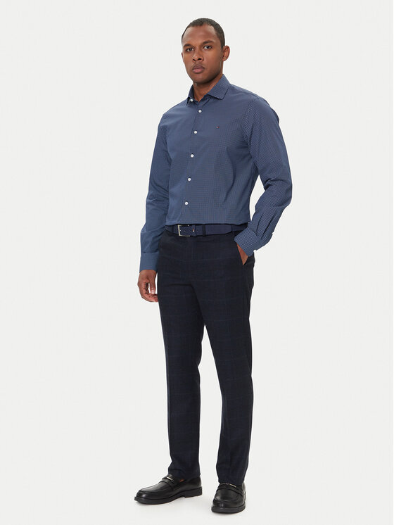 Чиносы slim fit Denton MW0MW40782 Tommy Hilfiger, синий — фото 2