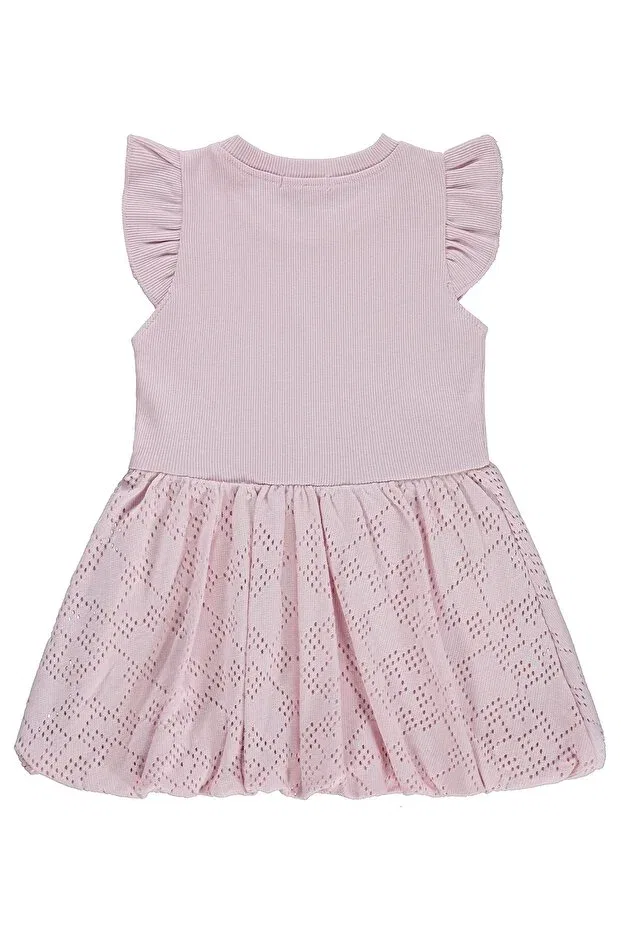 Детское платье для девочек с коротким рукавом Balon 2-5 years old dress Civil Girls, Pink — фото 3