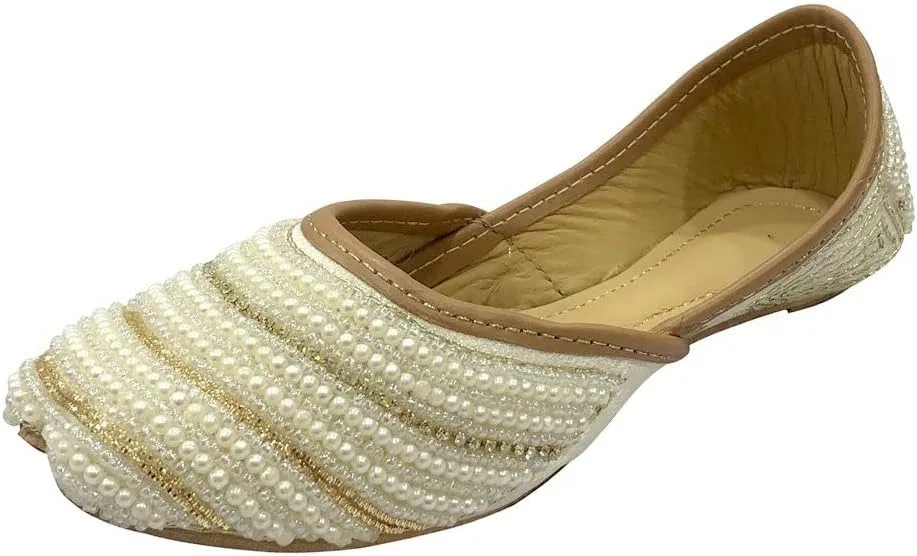 Детские туфли-балетки для девочек с бисером Punjabi Jutti Step n Style, Multi