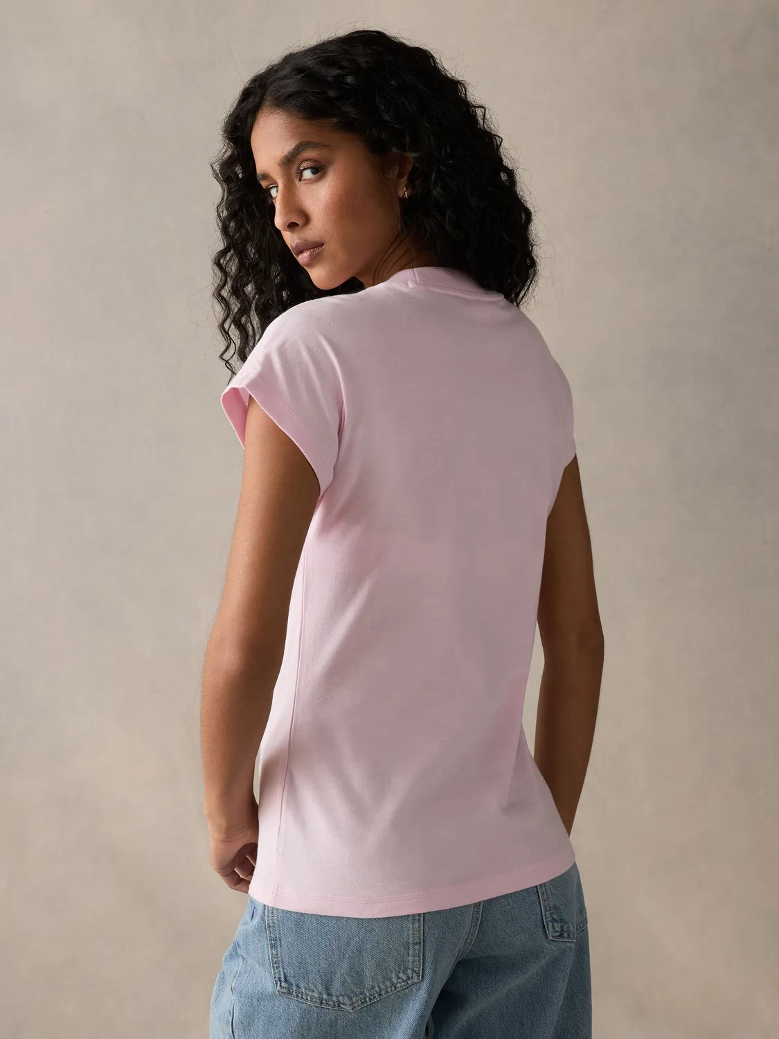 Футболка хлопковая Essentials Single Jersey adidas, розовый — фото 3