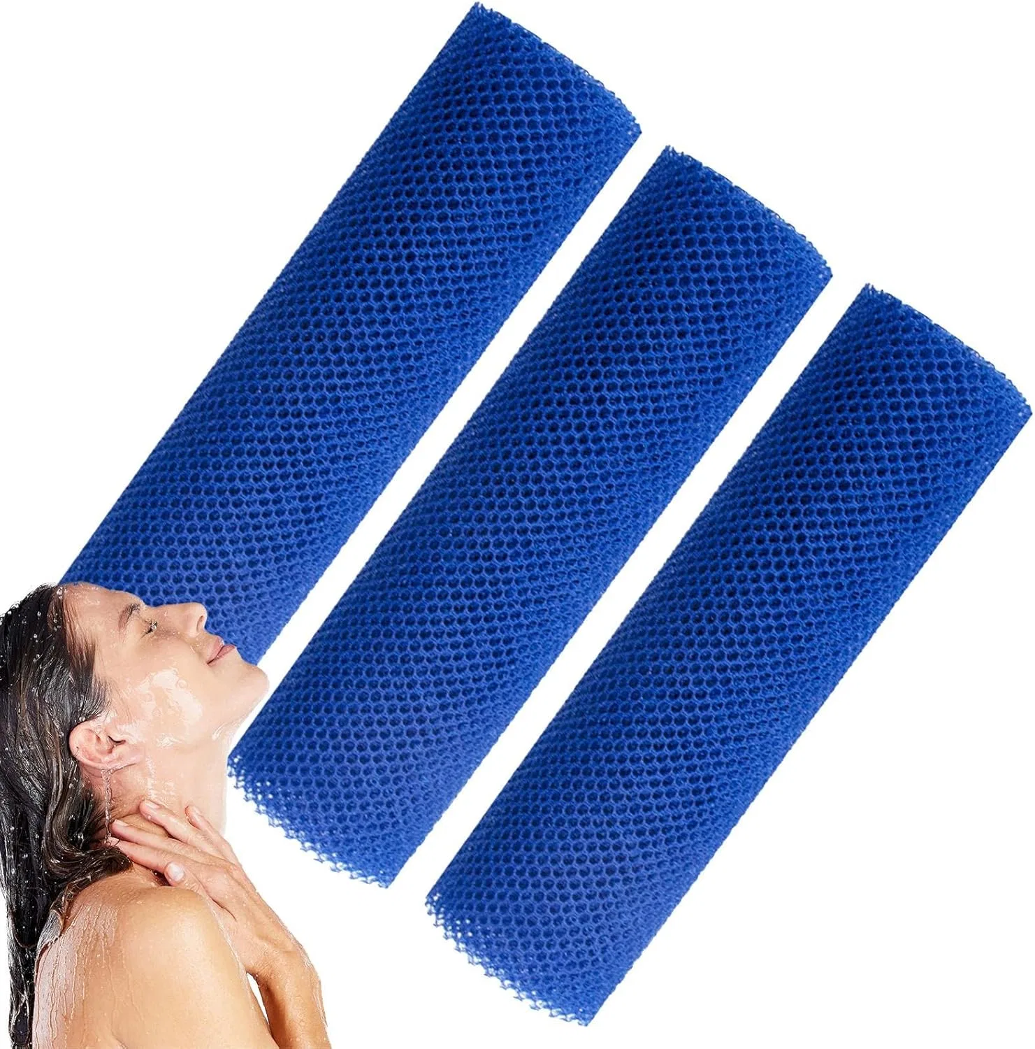 Африканская сетчатая мочалка, Nylon, 1 шт, Blue Generic