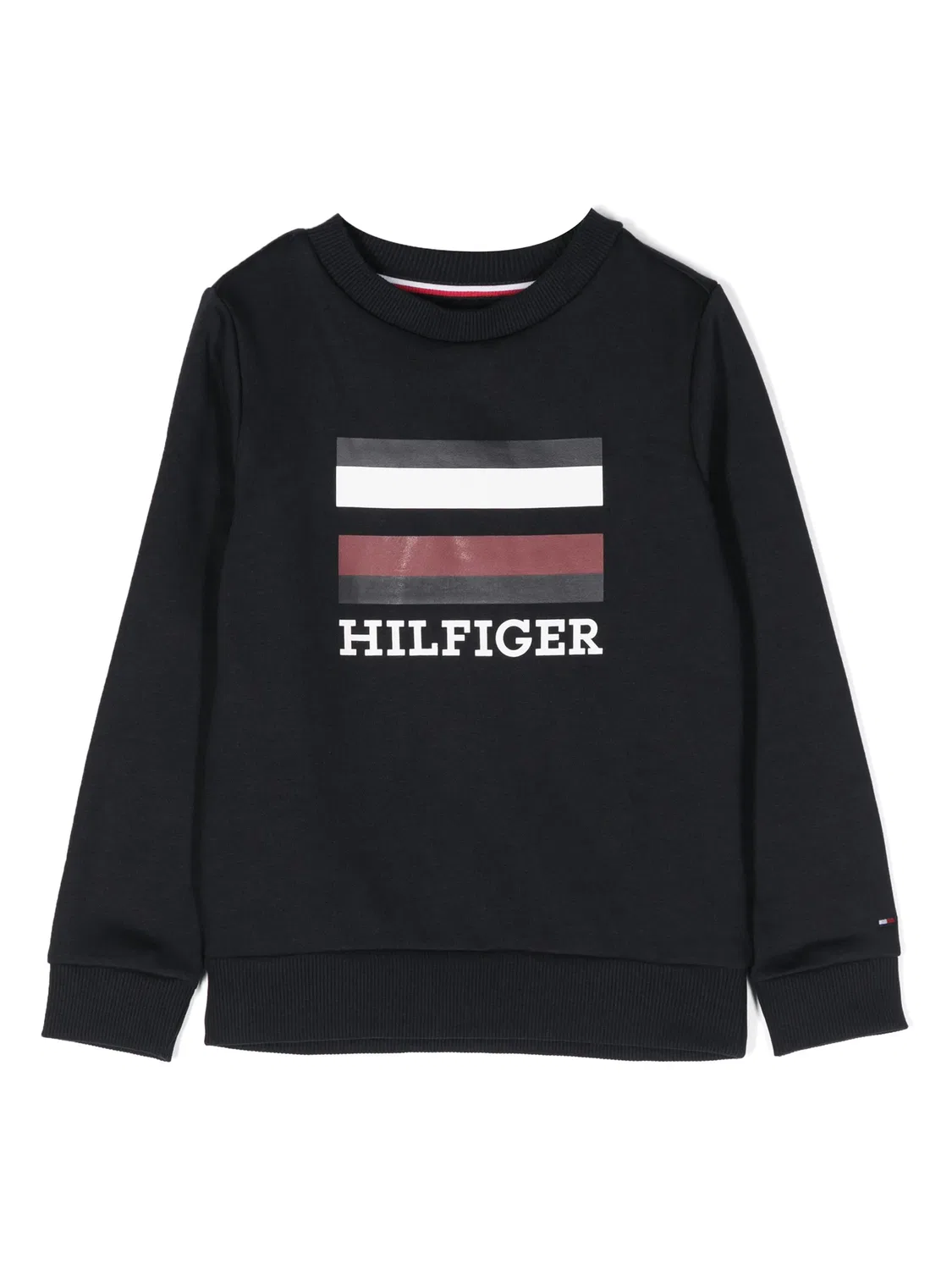 Толстовка с логотипом из хлопкового микса Tommy Hilfiger, синий