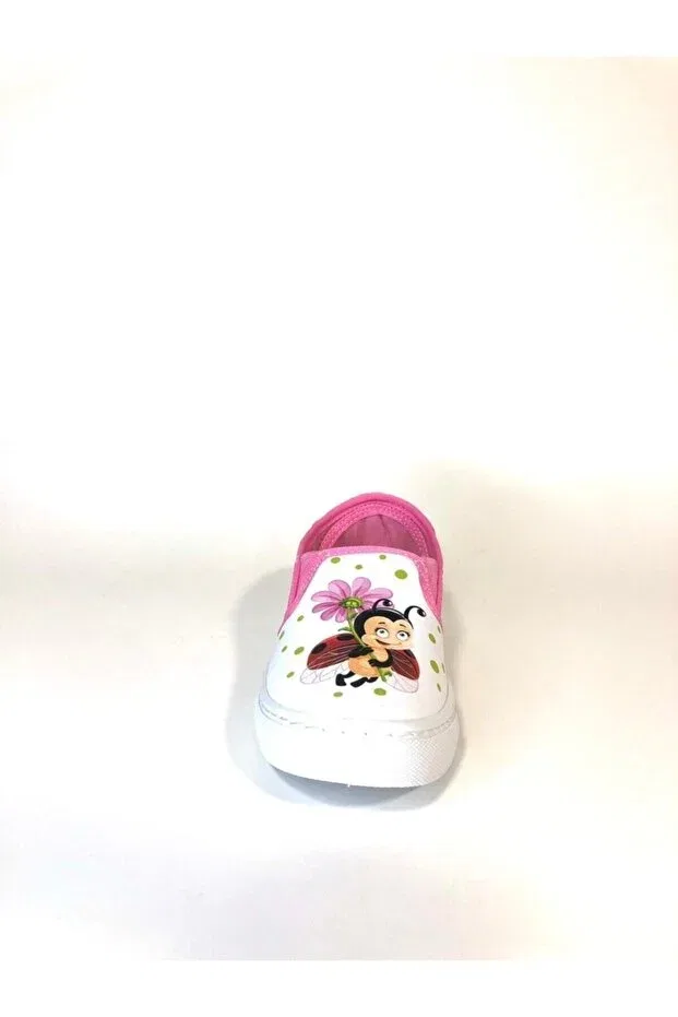 Детские туфли для девочек с принтом Bee maya vns sports pink Flubber, Pink/White — фото 3