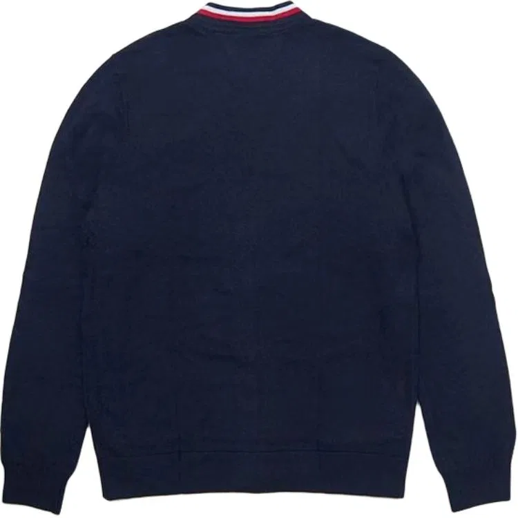 Мужской джемпер с V-образным вырезом Tommy Hilfiger, Navy Blue — фото 3