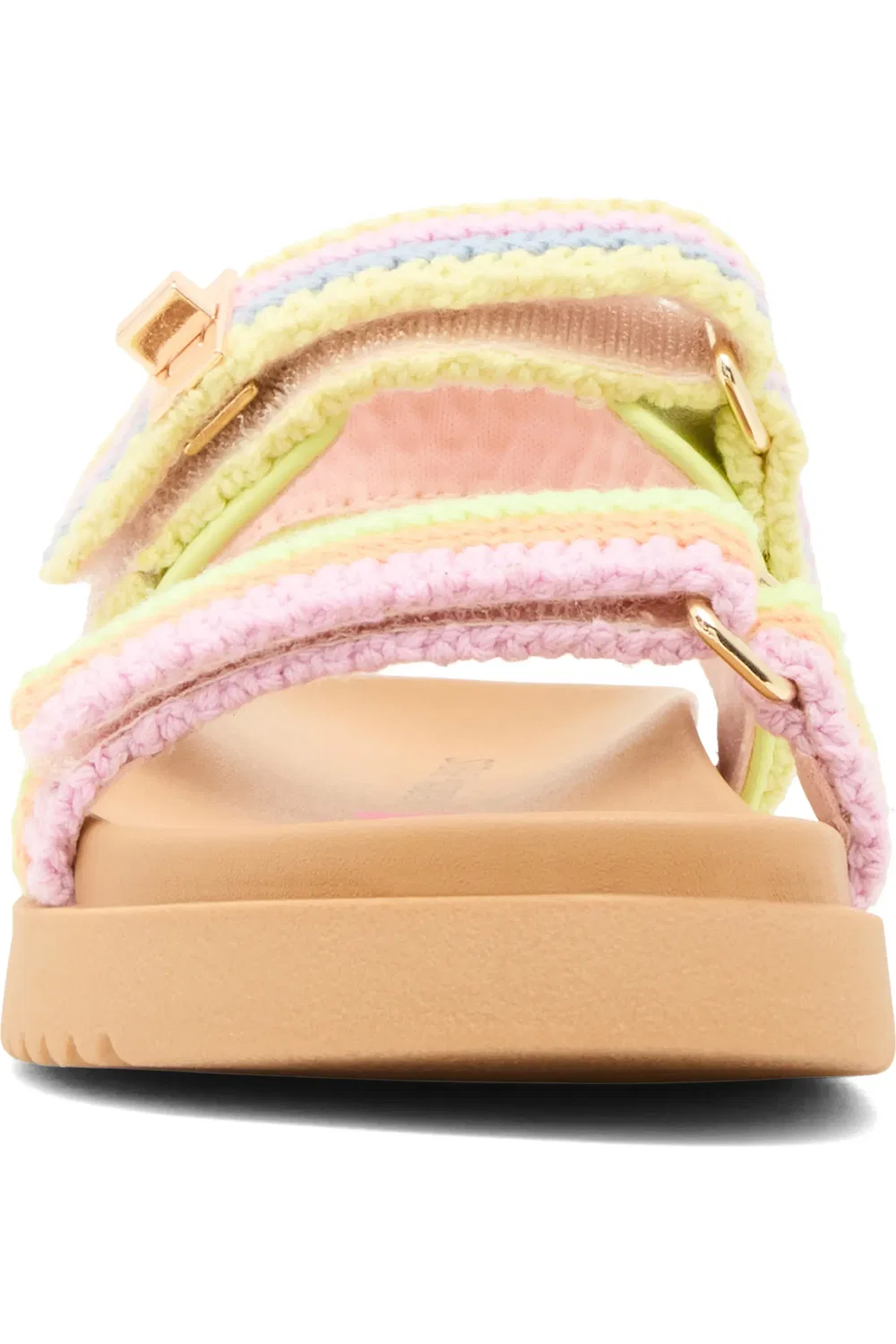 Детские сандалии на платформе с пряжками Mona Steve Madden, Pastel Mul — фото 3
