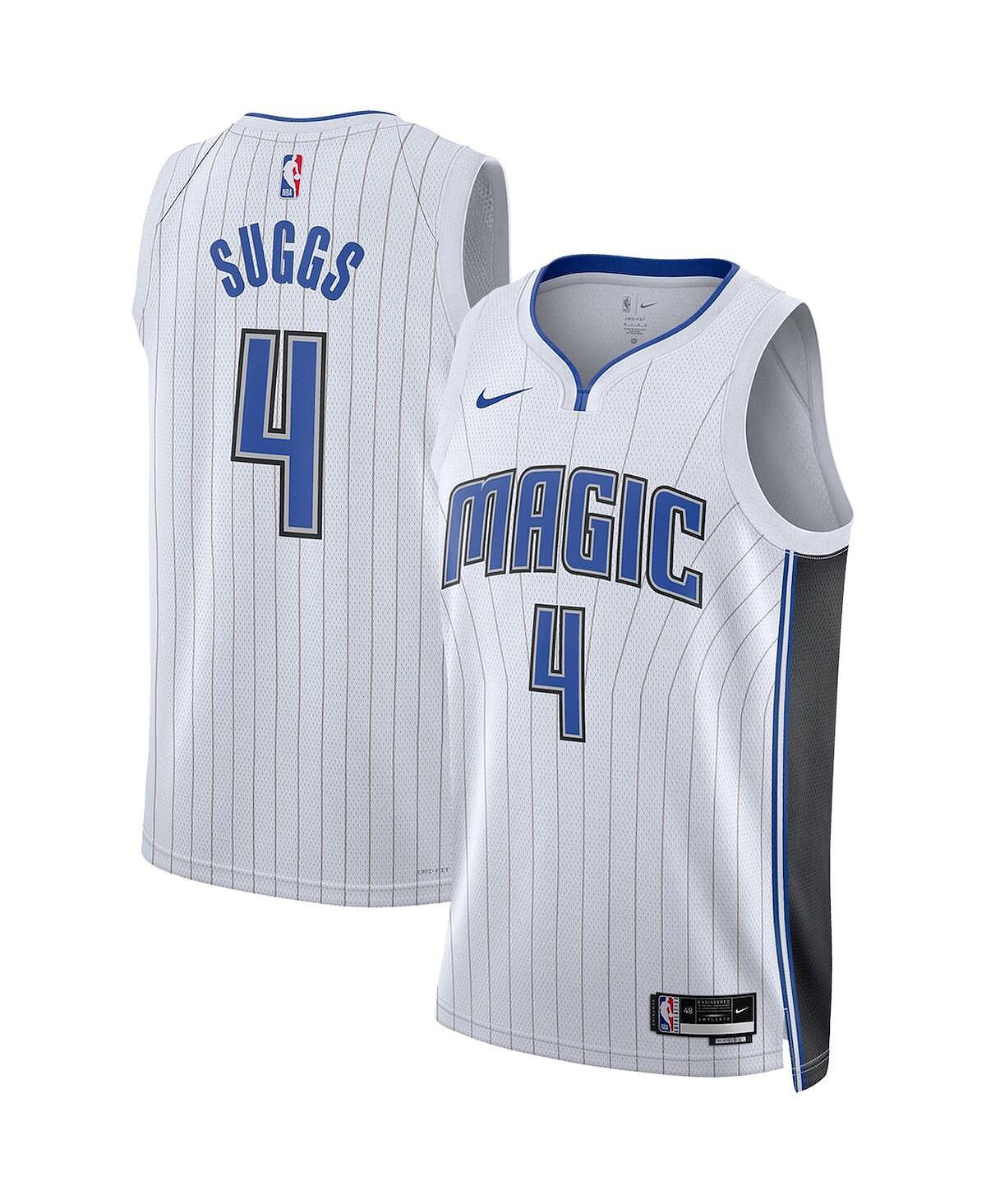 

Мужская джерси jalen suggs white orlando magic 2022/23 swingman - издание association Nike, белый