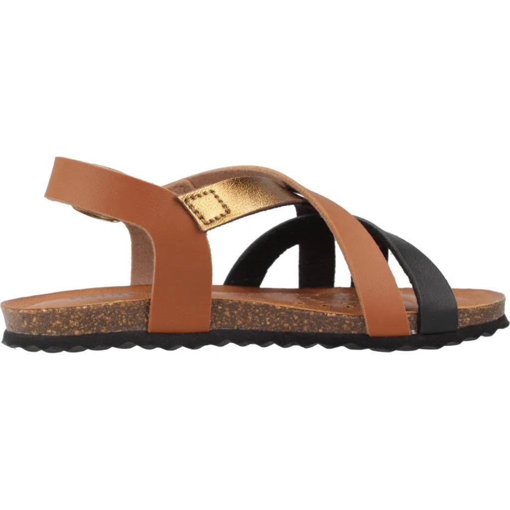 Детские сандалии с закрытым носком J Sandal Chilene Gir Geox, Brown — фото 4
