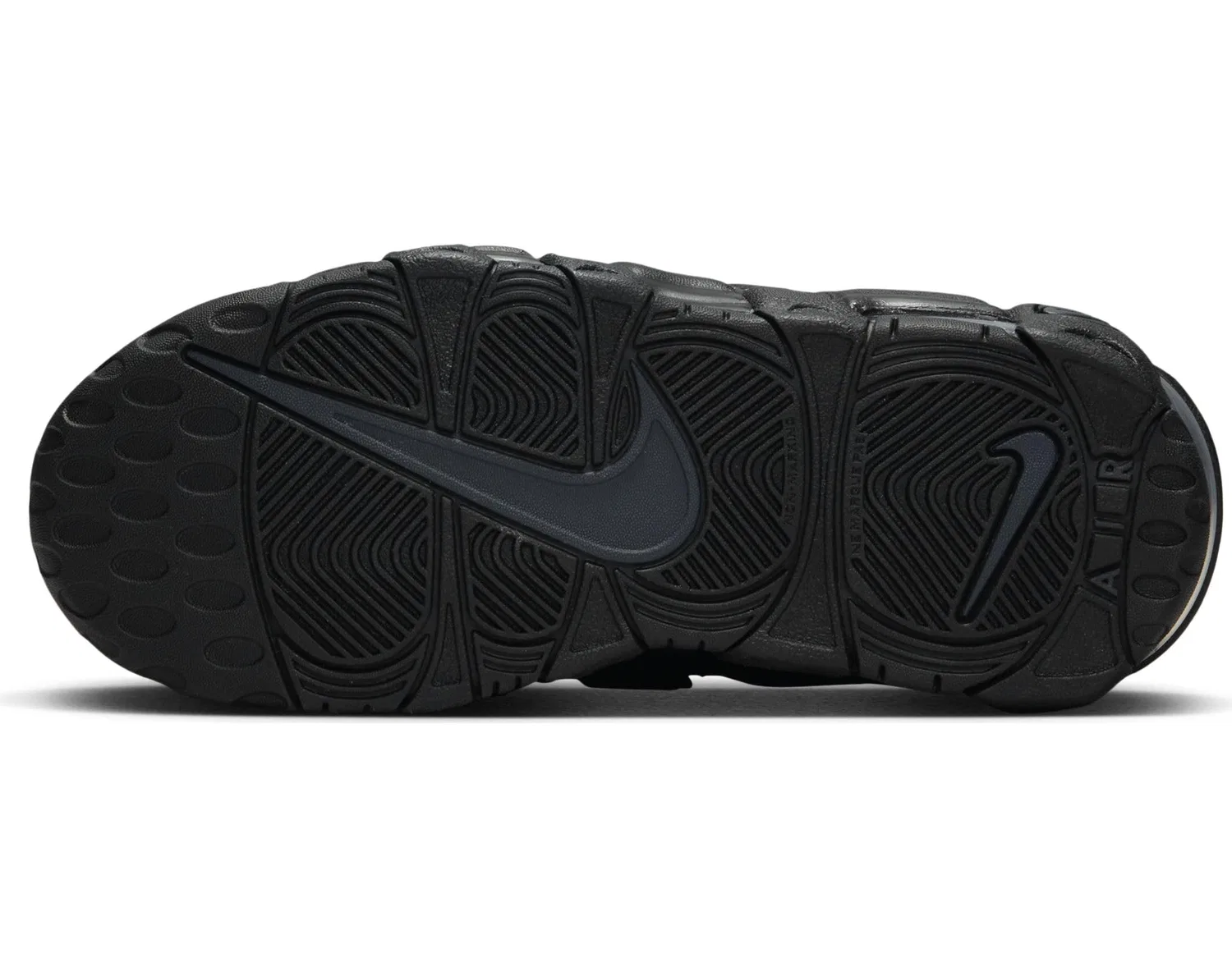 Детские кроссовки для мальчиков с закрытым носком Air More Uptempo NIKE, Anthracite Black — фото 2