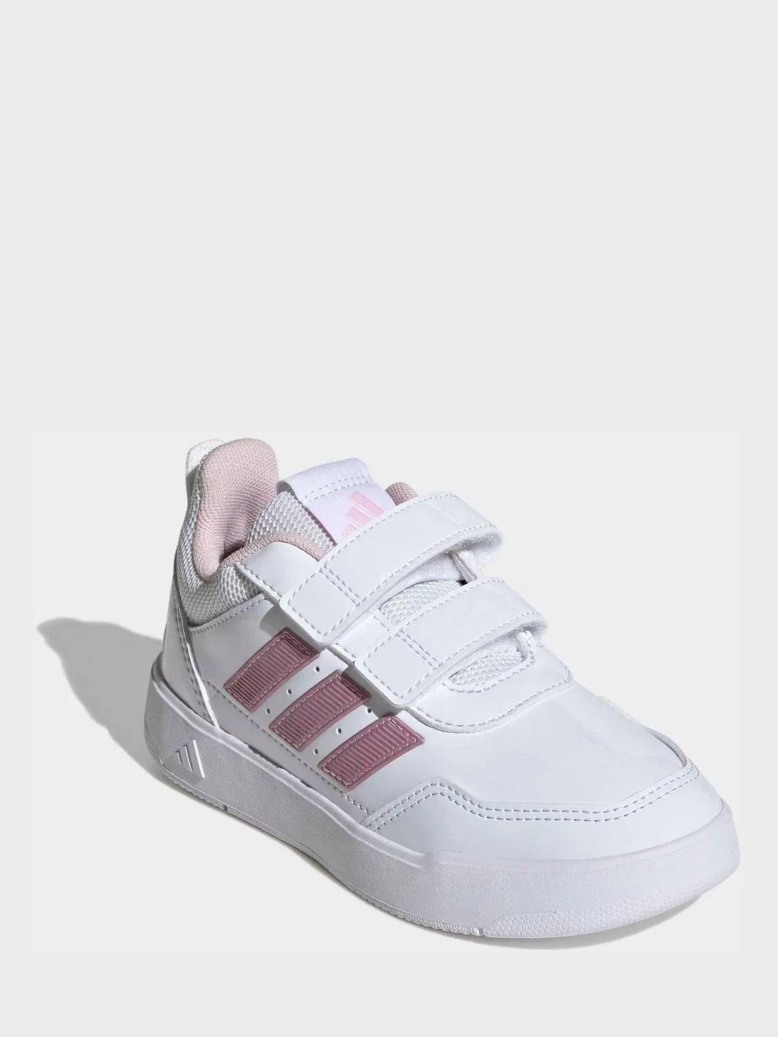 Кроссовки на липучке Tensaur Sport 3.0 adidas, бело-розовый — фото 3