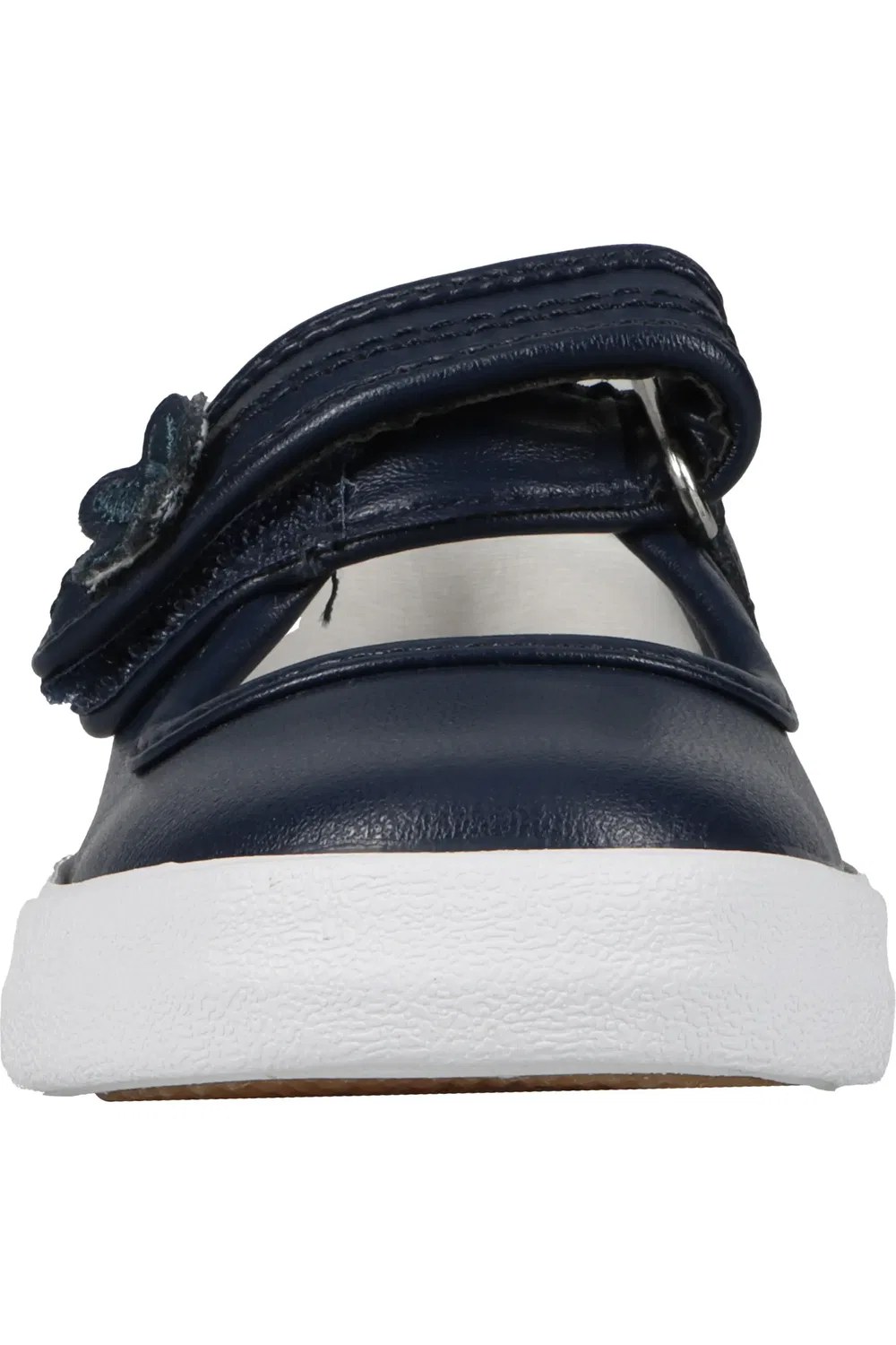 Детские туфли Мэри Джейн с цветочной аппликацией Ella Keds, Navy — фото 4