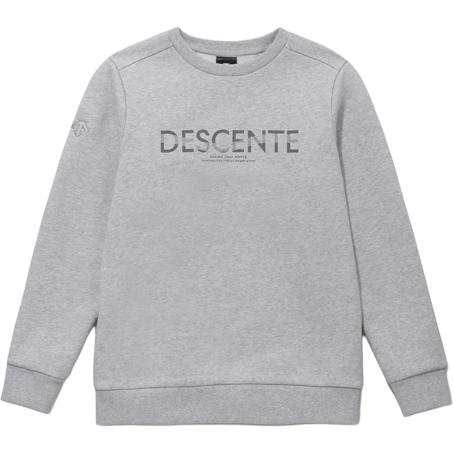 Свитшот детский с круглым вырезом, DESCENTE, Gray