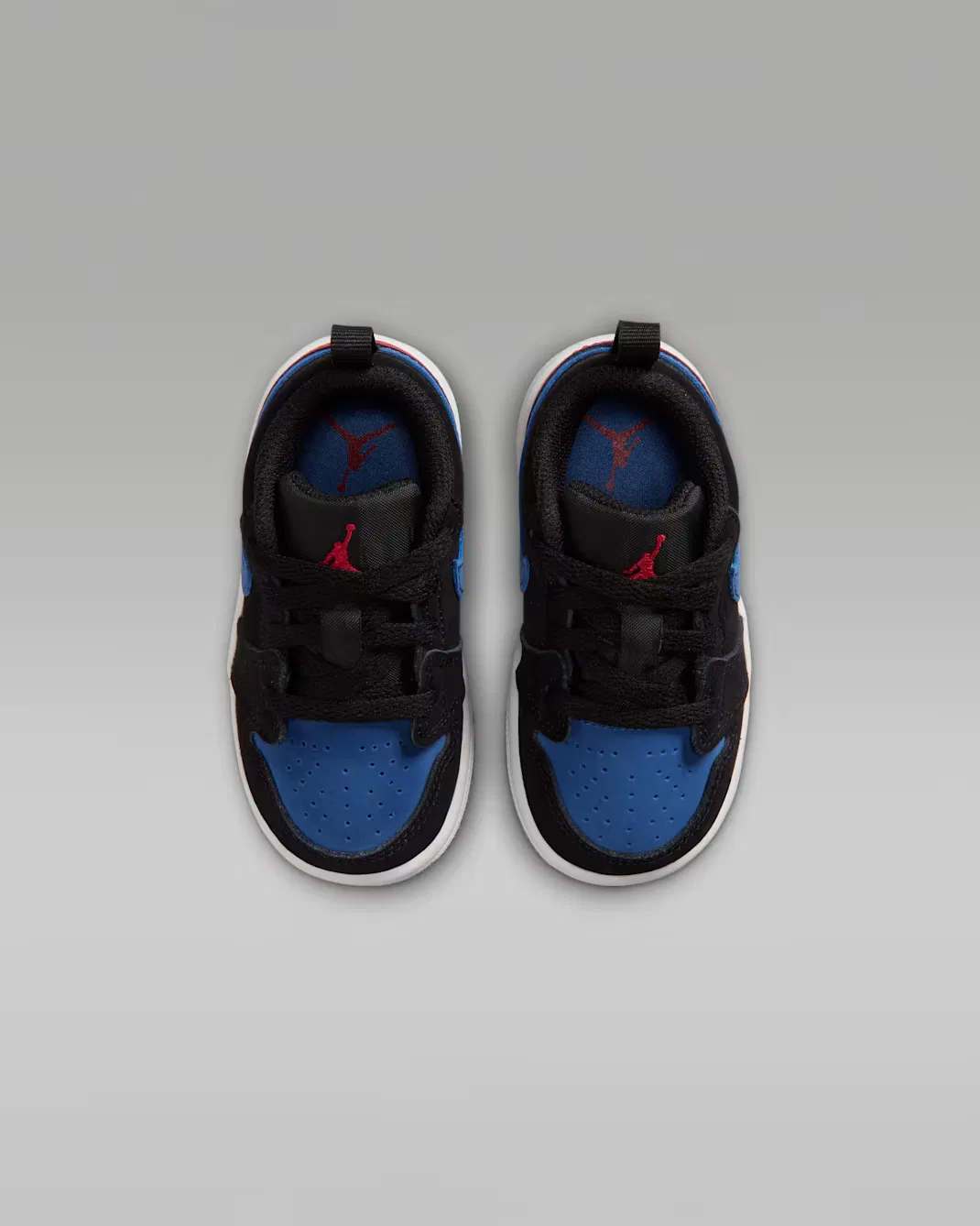 Детская/подростковая обувь Jordan 1 Low, Black/True Blue/Varsity Red/Summit White — фото 4