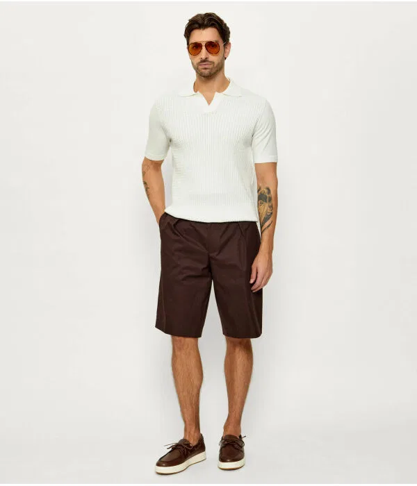 Мужские шорты-чинос Relaxed Fit 262_DB BOSS, коричневый — фото 2
