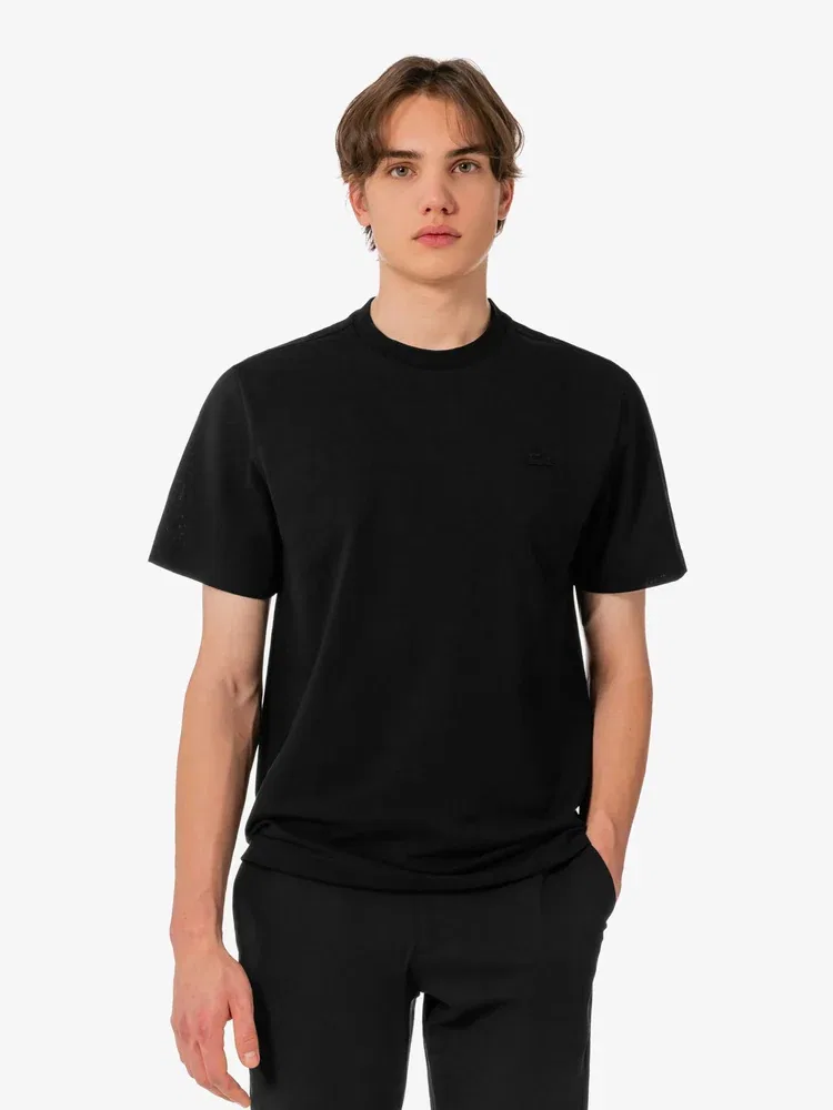 Футболка с коротким рукавом Caviar Pique LACOSTE, Black