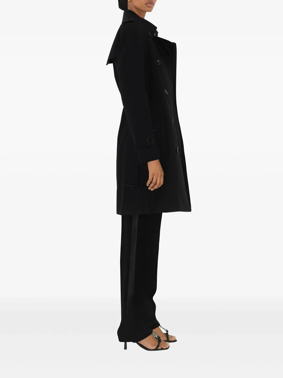 Burberry Тренч из черного габардина — фото 2