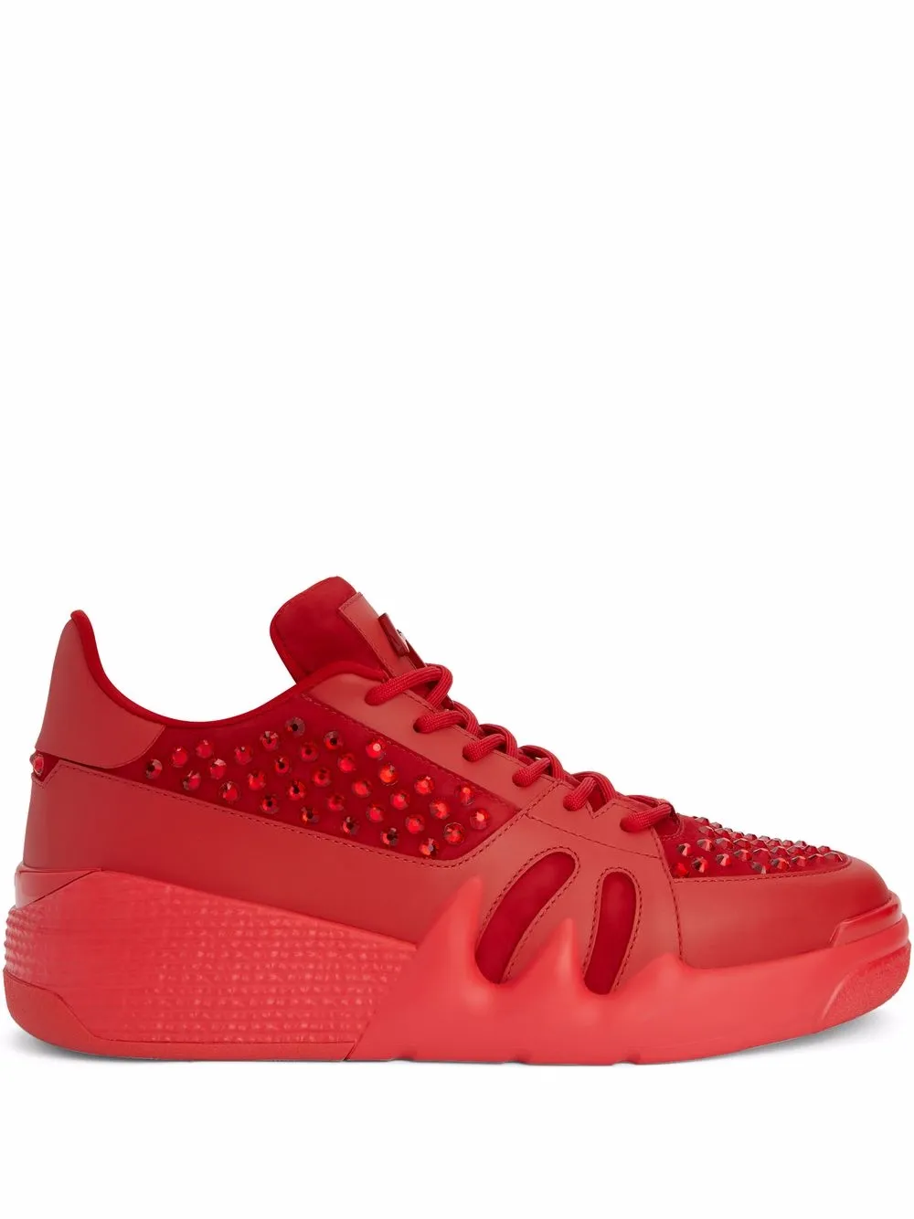 

Кроссовки Talon с кристаллами Giuseppe Zanotti, красный