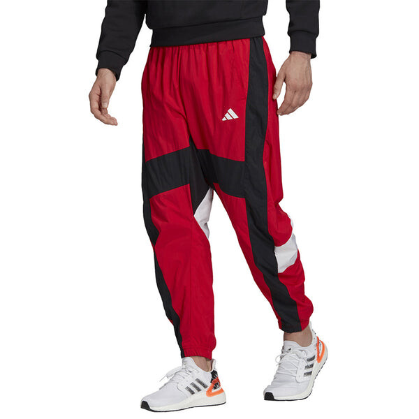 Спортивные штаны adidas M O Shape Pant Splicing Sports Bundle Feet Pants Red, черный — фото 3