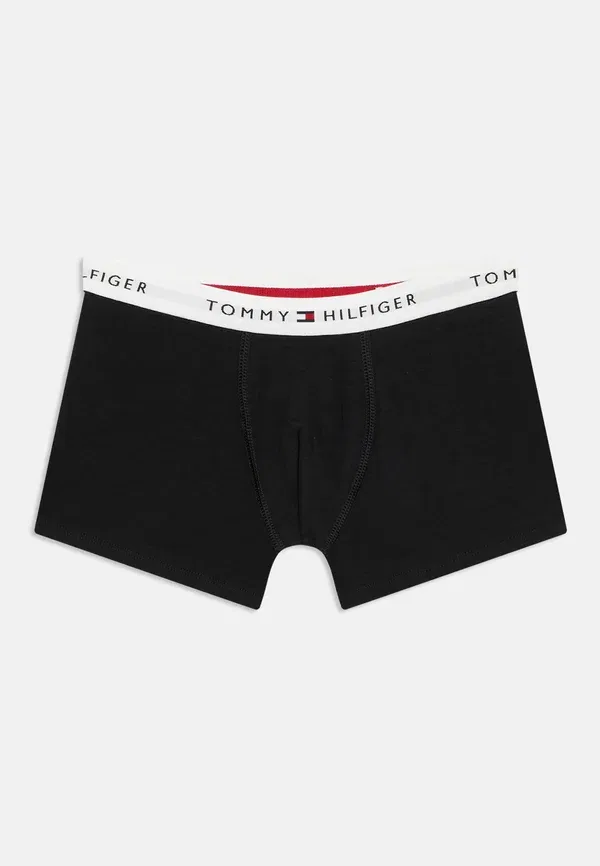 Набор из 5 трусов с логотипом, хлопок, signature repeat logo waistband trunks, Tommy Hilfiger, черный — фото 3