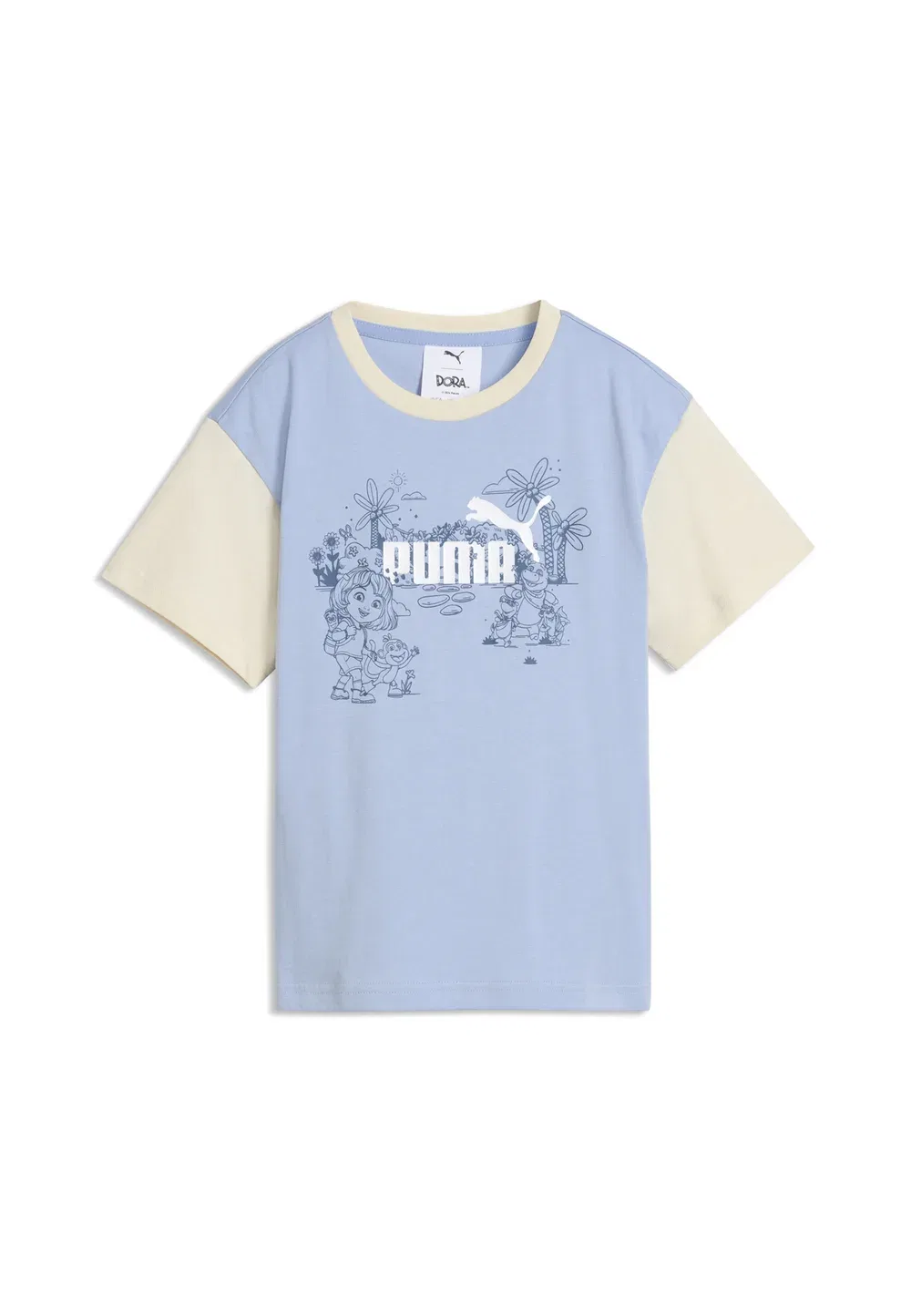 Футболка с принтом «Дора-исследовательница» в свободном стиле Puma, Chambray Blue — фото 4