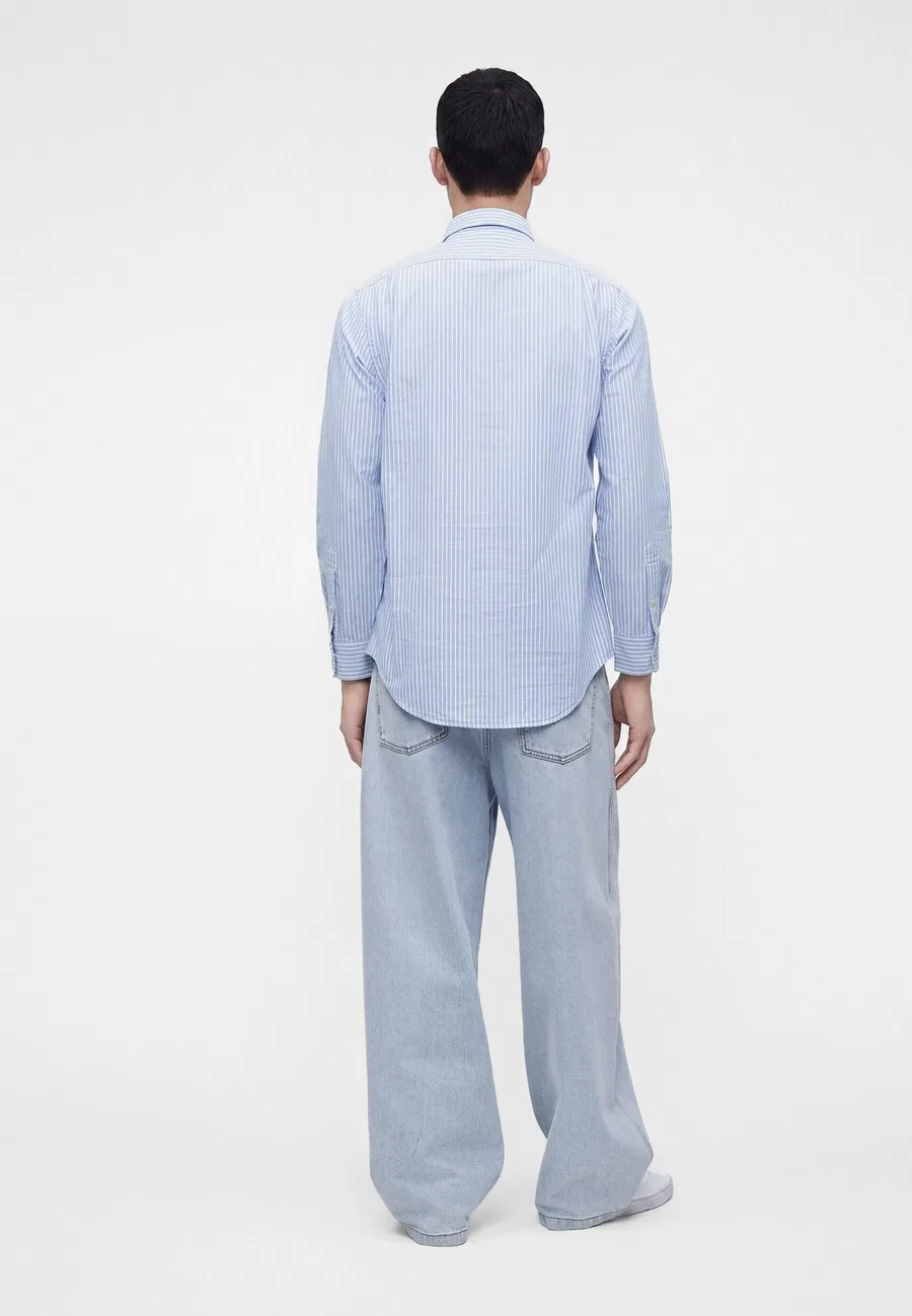 Рубашка Polo Ralph Lauren Regular fit Button Up Shirt 'CLASSIC' светло-голубого цвета — фото 4