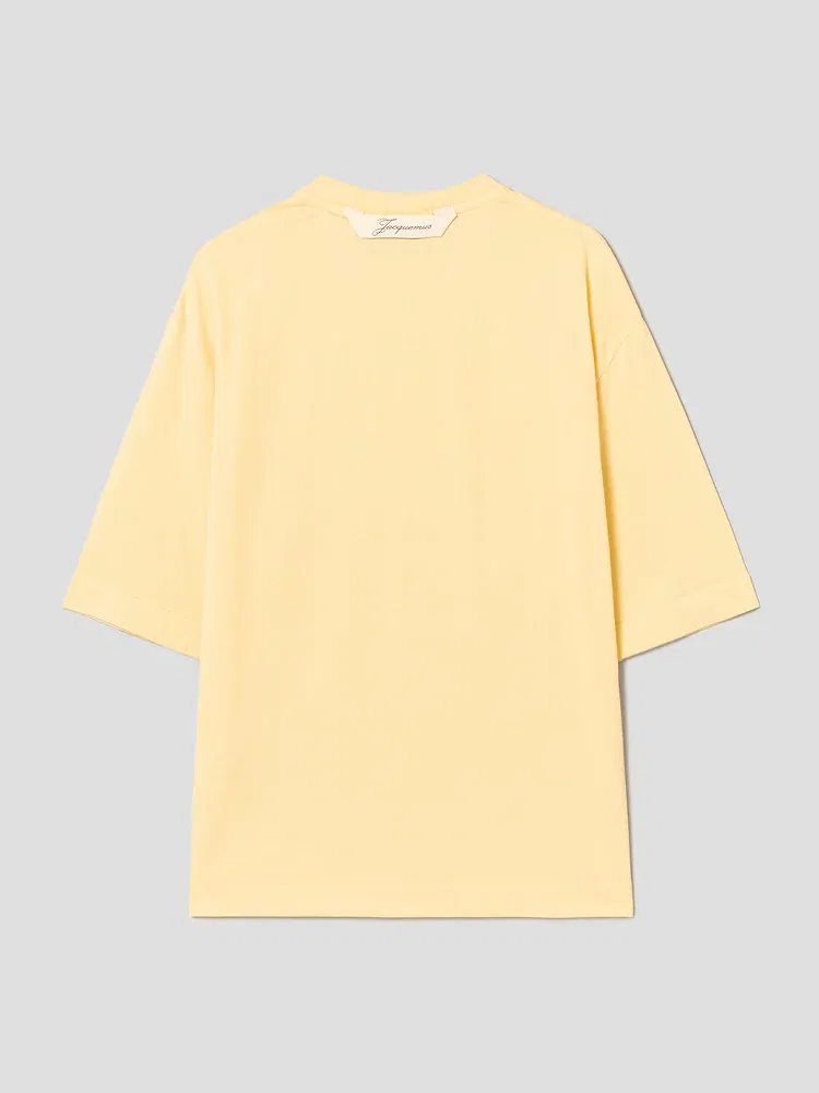 Футболка с коротким рукавом Le Tshirt Ventadou JACQUEMUS, Light Yellow — фото 2