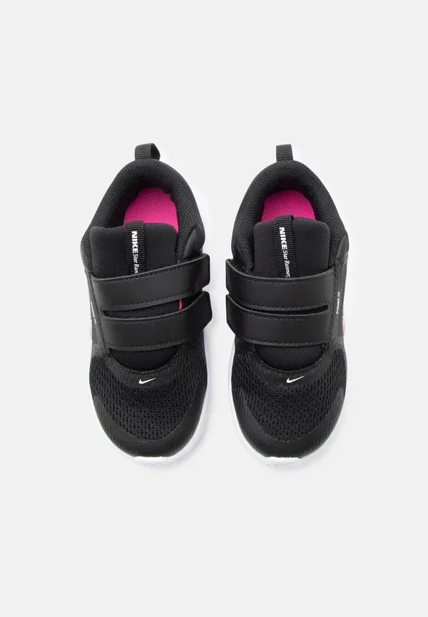 Кроссовки беговые с застежкой-липучкой Star runner 5 unisex Nike Performance, Black/Laser Fuchsia/Anthracite/White, белый/черный — фото 4