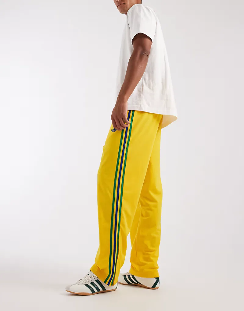 Спортивные брюки Adidas Originals Firebird желтого и, зеленый — фото 3