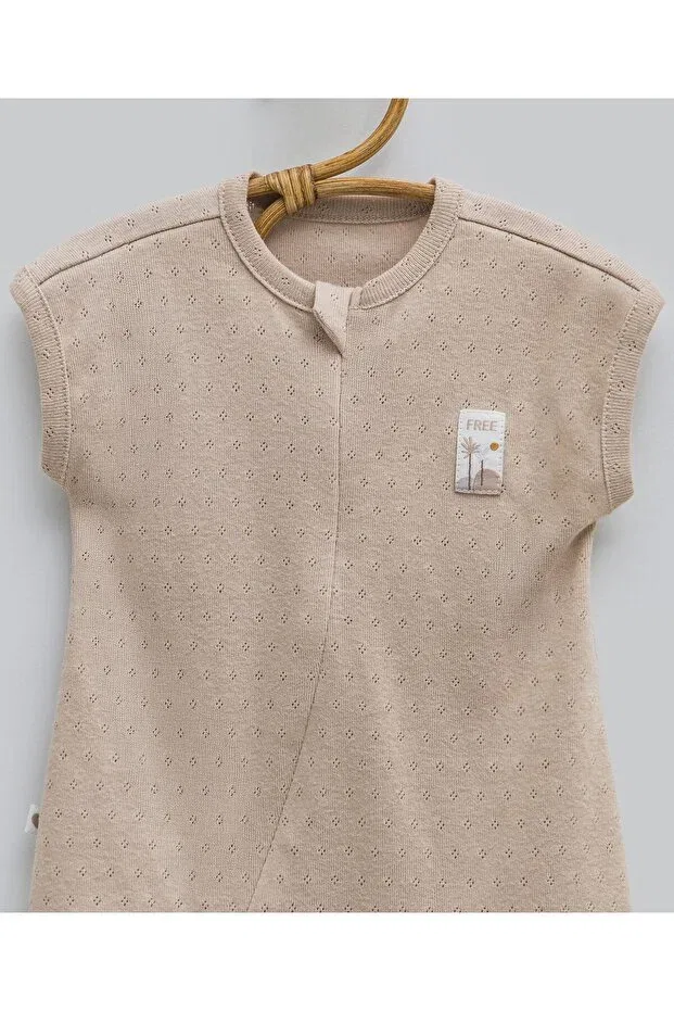 Детский комбинезон для мальчиков хлопковый Basic Caramell, Brown — фото 2