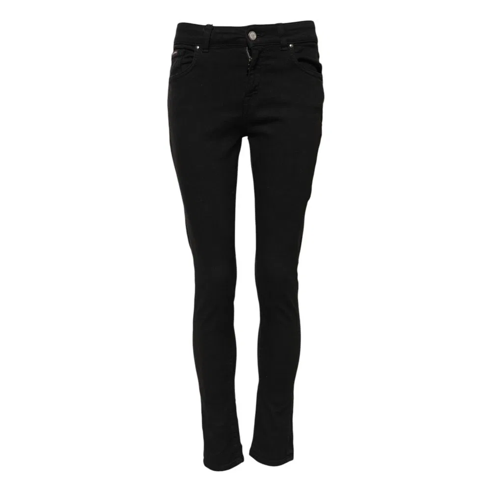 Женские джинсы скинни с высокой посадкой Skinny Dolce & Gabbana, Black