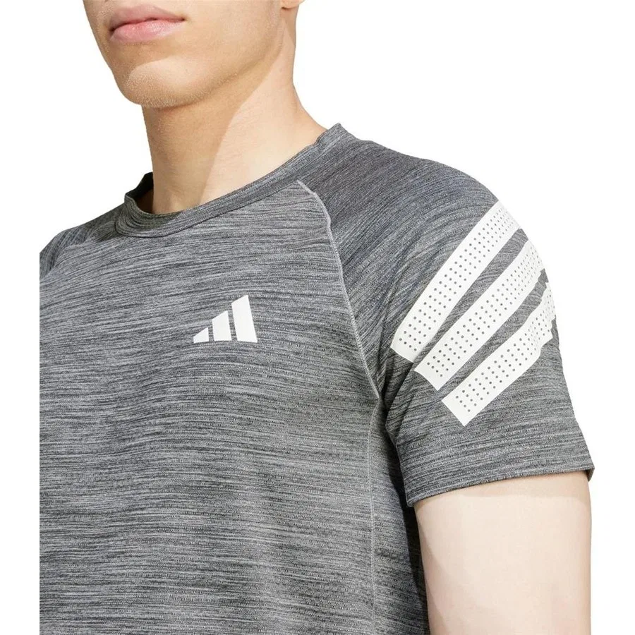 Футболка с длинным рукавом GYM+ 3S TEE adidas, Серый — фото 4